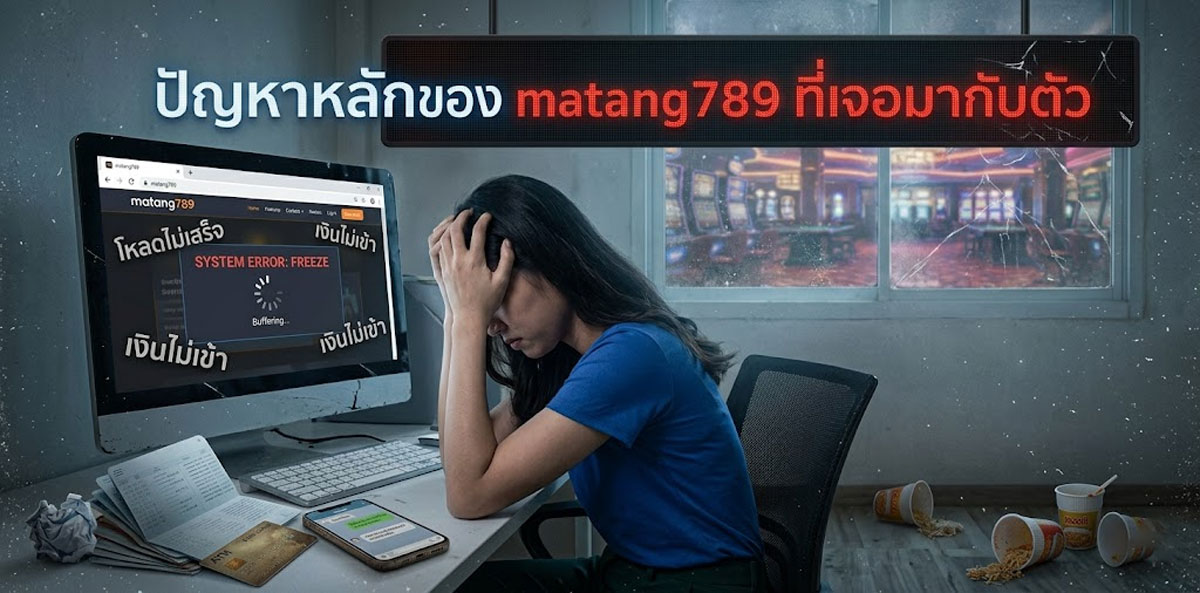 ปัญหาหลักของ matang789